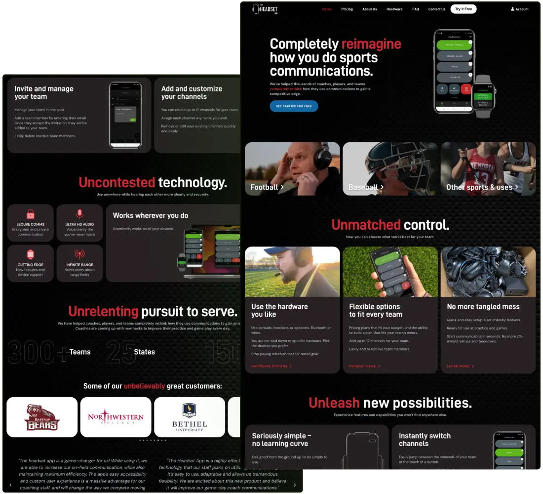 Website design and development